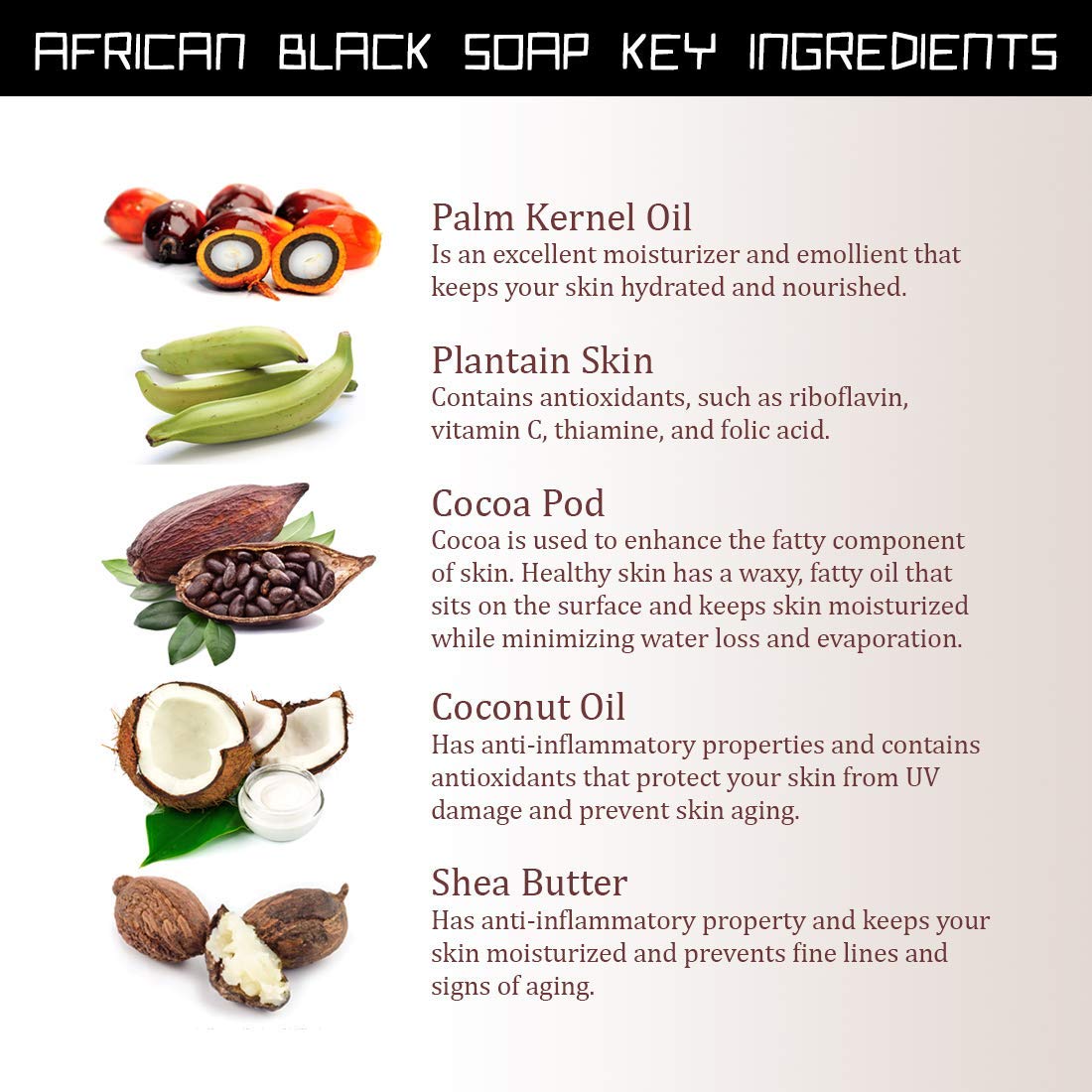 DETOX African Black Soap - Body - Face - Hair Wash